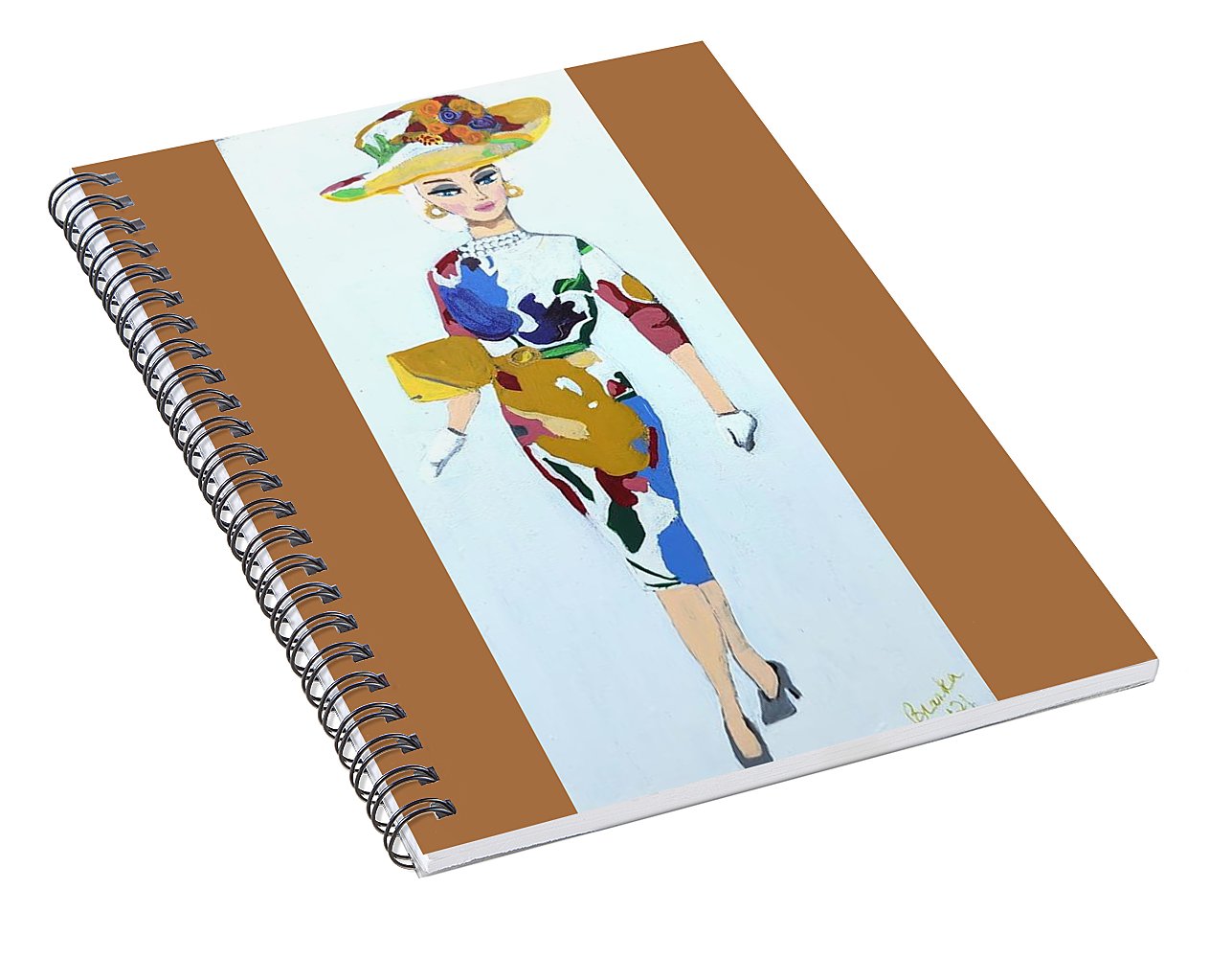 Colourful Dress Barbie - Spiral Notebook