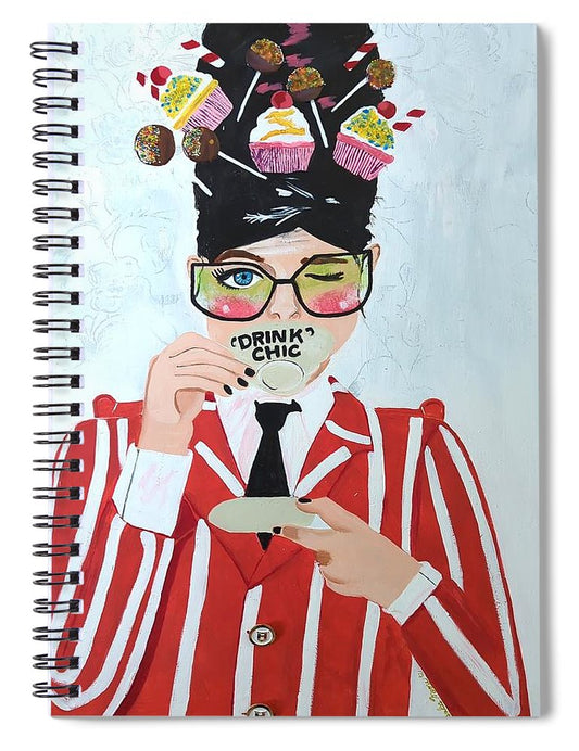 Drink Chic - Spiral Notebook