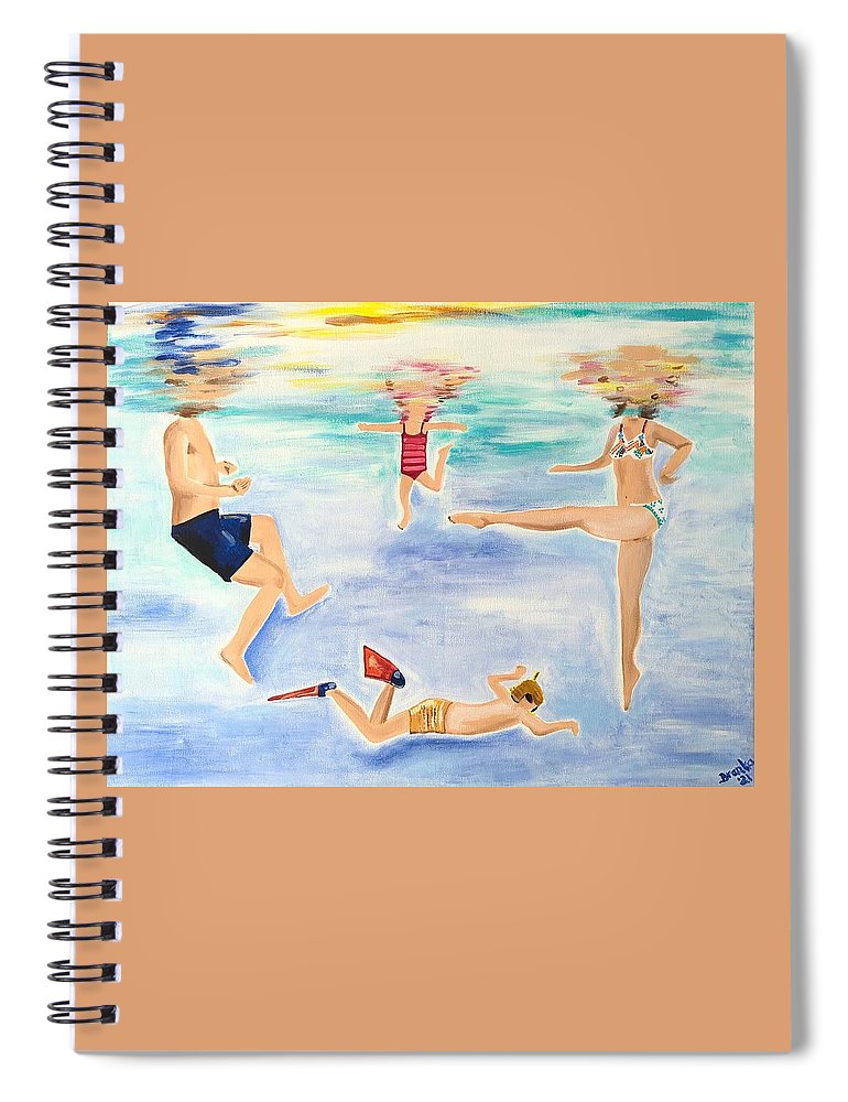 Family Swim - Spiral Notebook