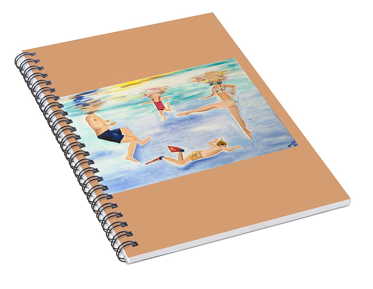 Family Swim - Spiral Notebook