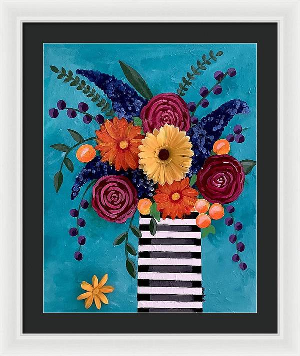 Flowers 3-D - Framed Print