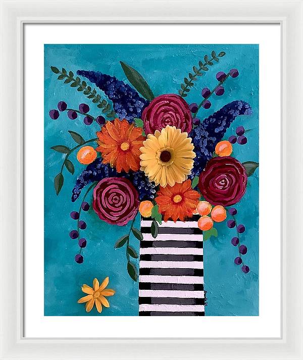 Flowers 3-D - Framed Print