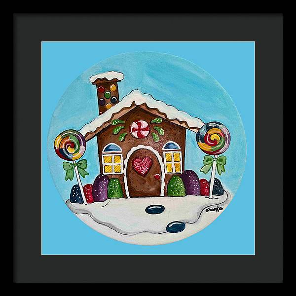 Gingerbread House '23 - Framed Print