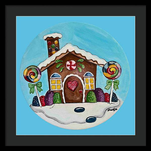 Gingerbread House '23 - Framed Print