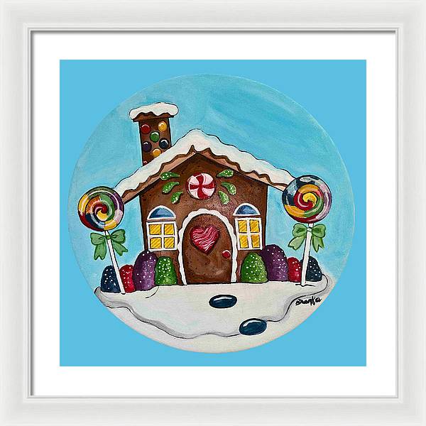 Gingerbread House '23 - Framed Print