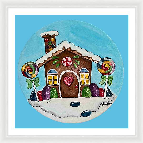 Gingerbread House '23 - Framed Print