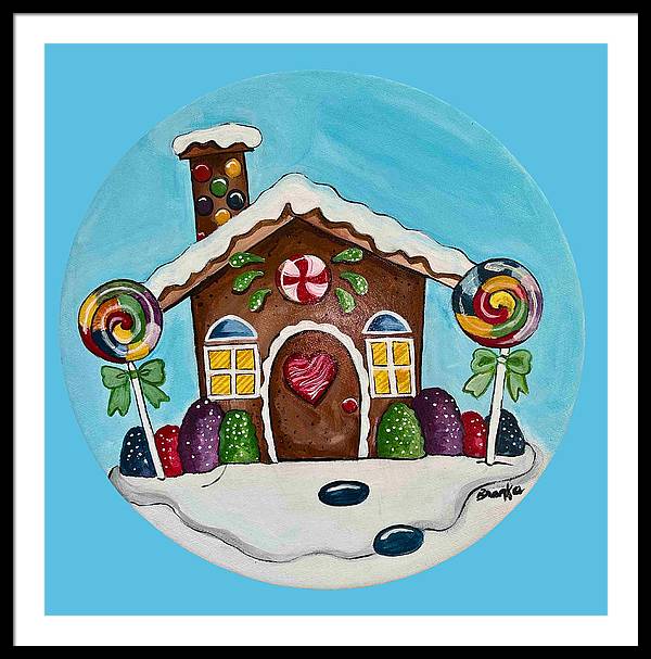 Gingerbread House '23 - Framed Print