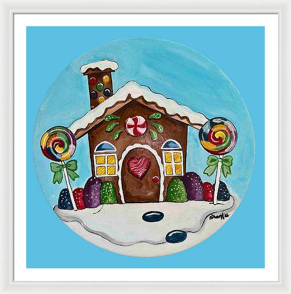 Gingerbread House '23 - Framed Print