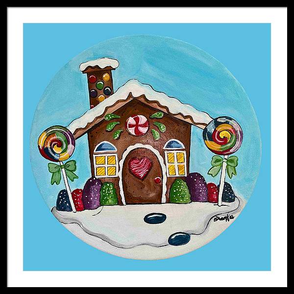 Gingerbread House '23 - Framed Print