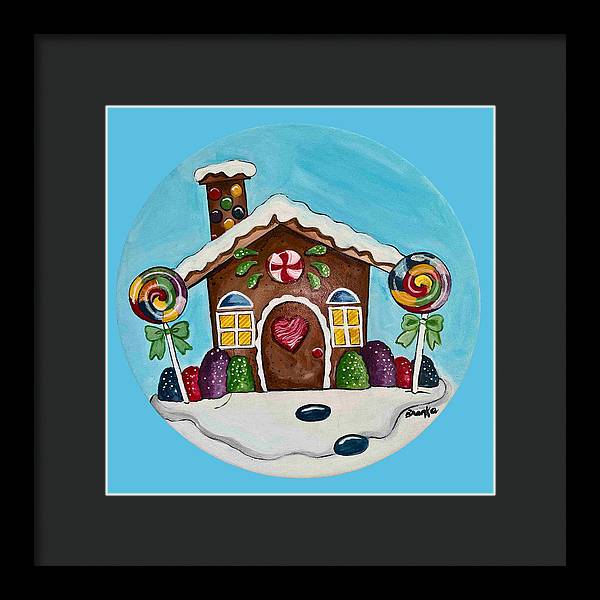 Gingerbread House '23 - Framed Print