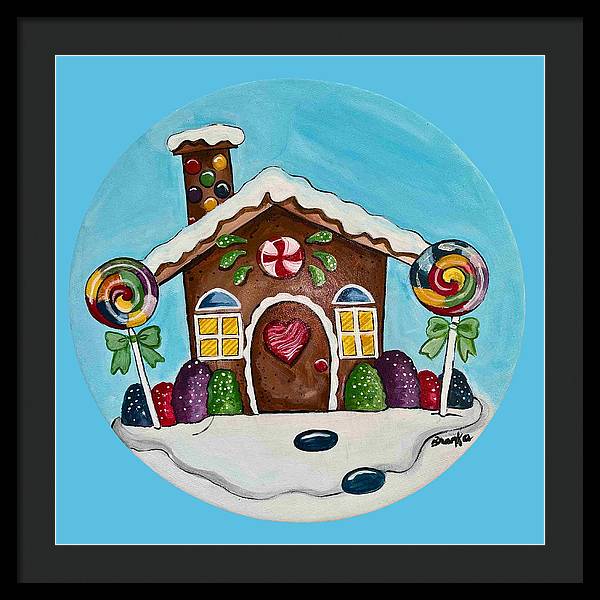 Gingerbread House '23 - Framed Print