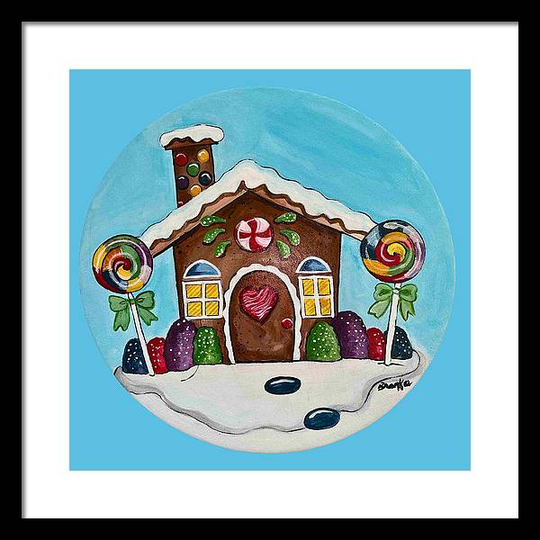 Gingerbread House '23 - Framed Print