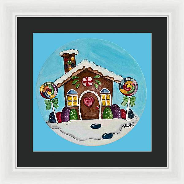 Gingerbread House '23 - Framed Print