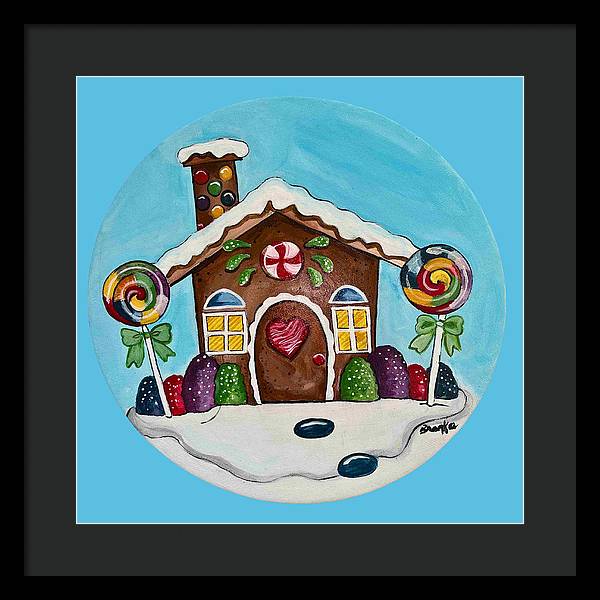 Gingerbread House '23 - Framed Print