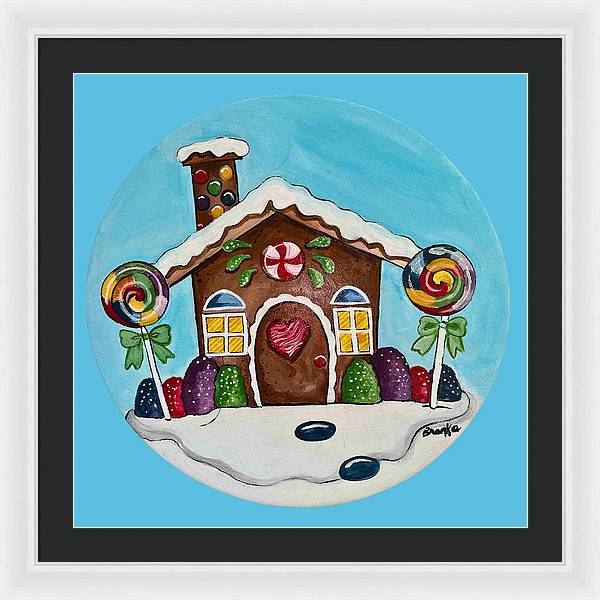 Gingerbread House '23 - Framed Print