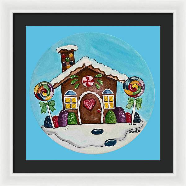 Gingerbread House '23 - Framed Print