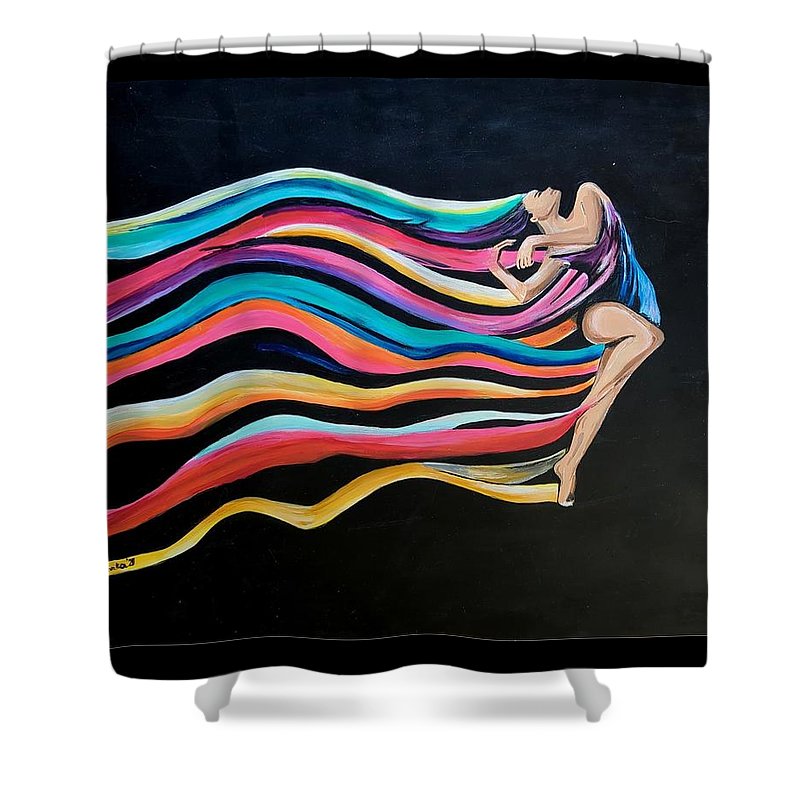 Going with the Flow - Shower Curtain