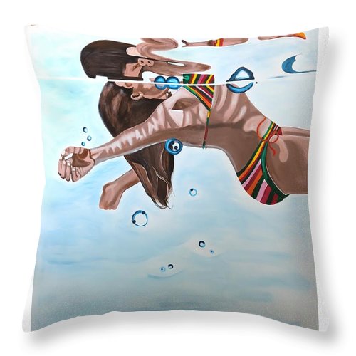 Just Floating - Throw Pillow