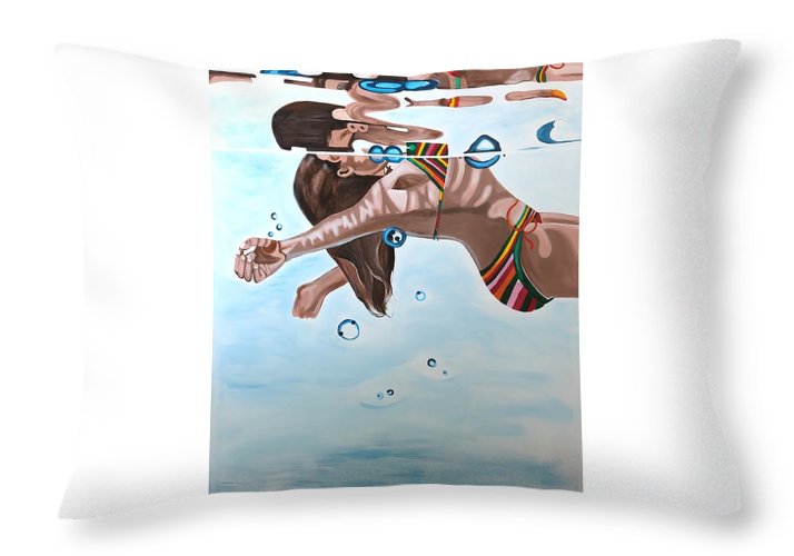 Just Floating - Throw Pillow