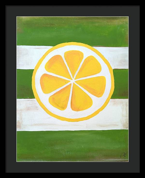 Lemon Slice - Framed Print