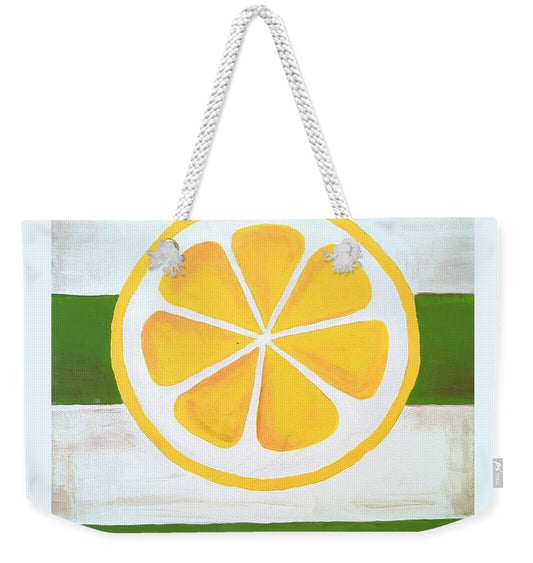 Lemon Slice - Weekender Tote Bag