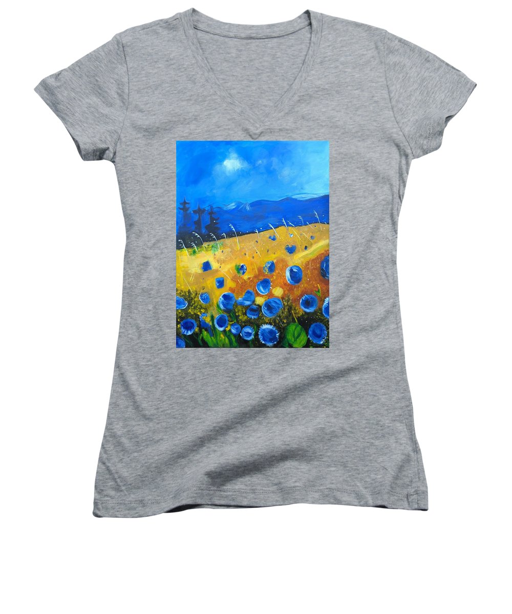 Meadow at Dawn - Women's V-Neck