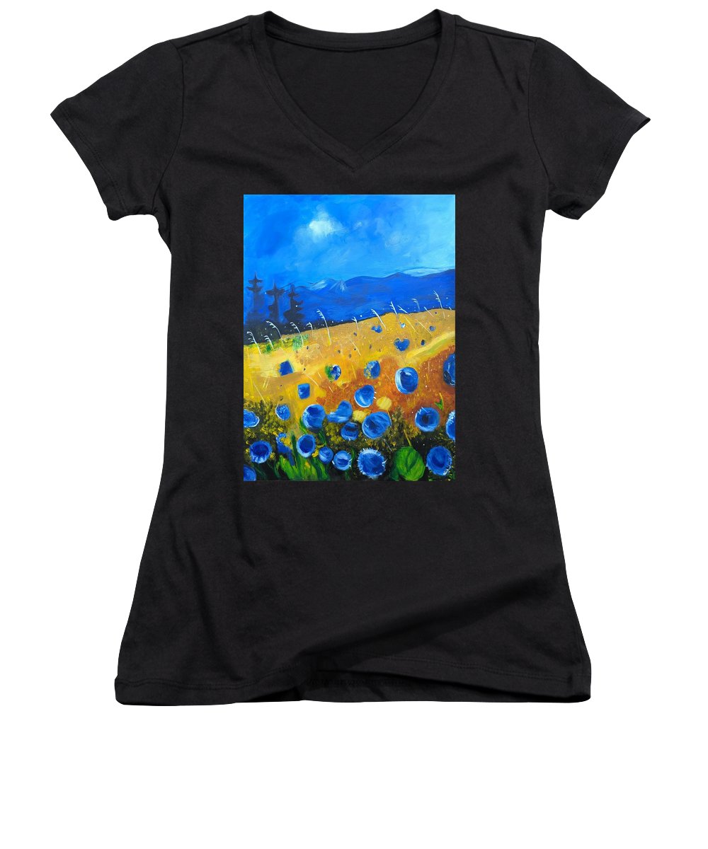 Meadow at Dawn - Women's V-Neck