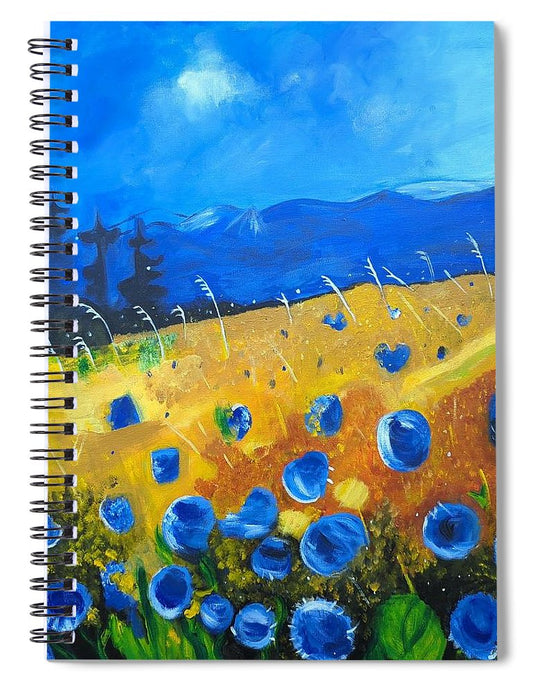 Meadow at Dawn - Spiral Notebook