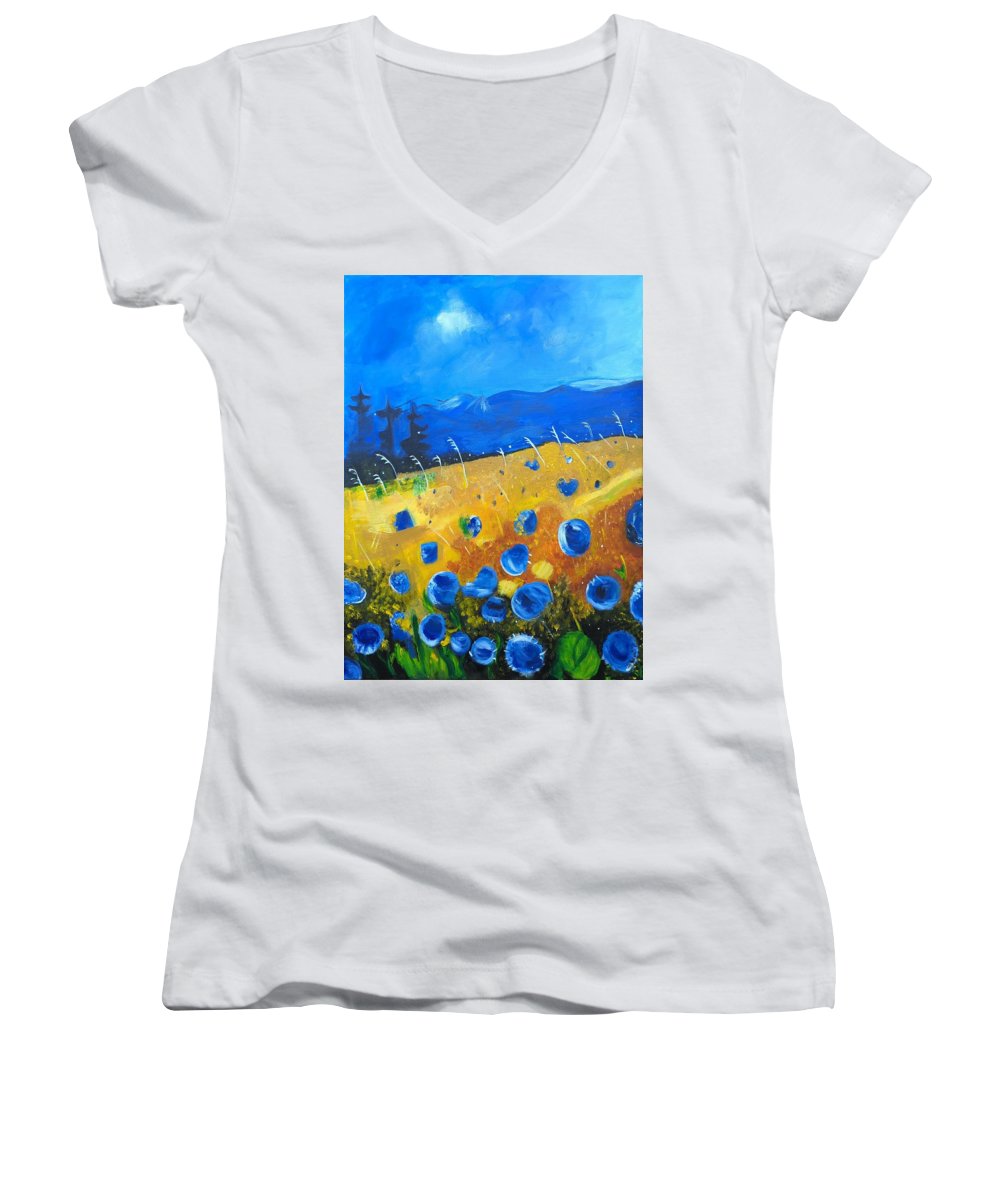 Meadow at Dawn - Women's V-Neck