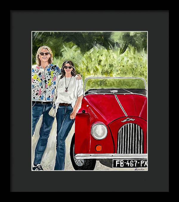 Monte Carlo Red Car - Framed Print