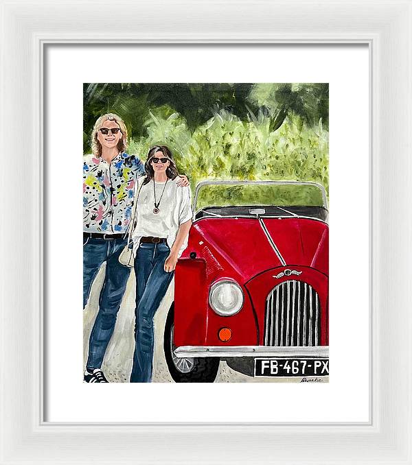 Monte Carlo Red Car - Framed Print