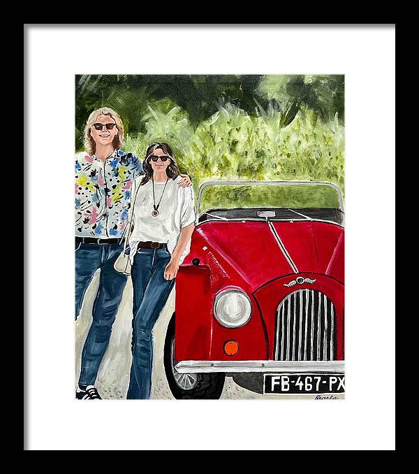 Monte Carlo Red Car - Framed Print