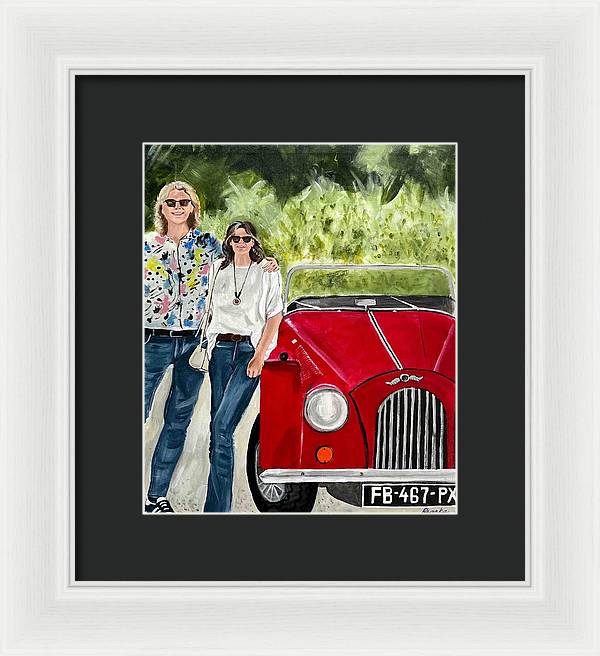 Monte Carlo Red Car - Framed Print