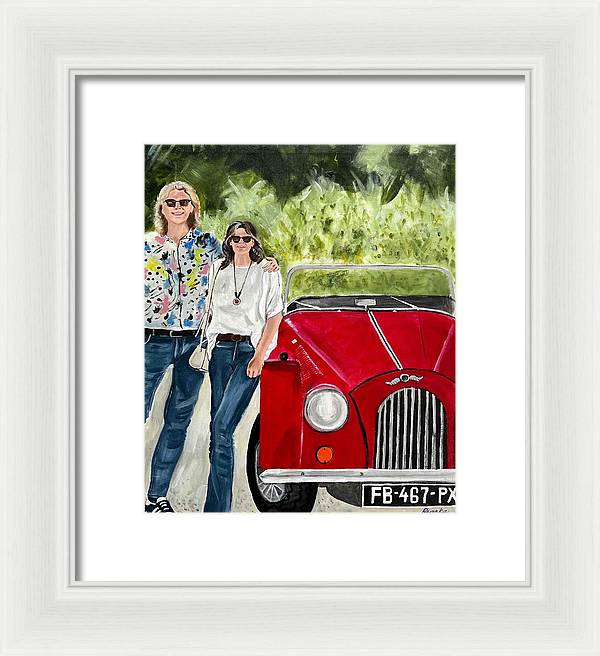 Monte Carlo Red Car - Framed Print