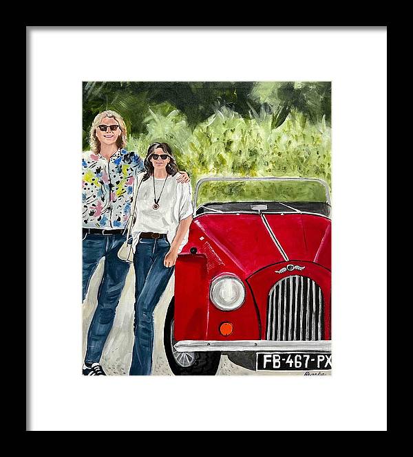 Monte Carlo Red Car - Framed Print