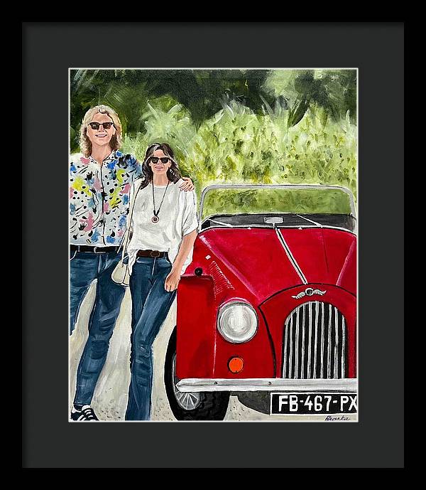 Monte Carlo Red Car - Framed Print