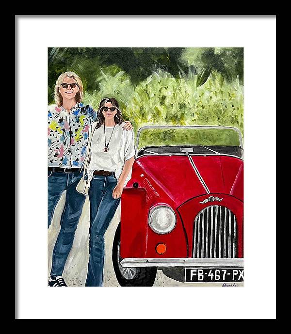 Monte Carlo Red Car - Framed Print