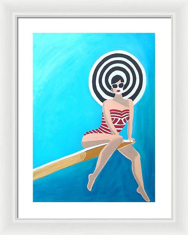 On the Edge - Framed Print