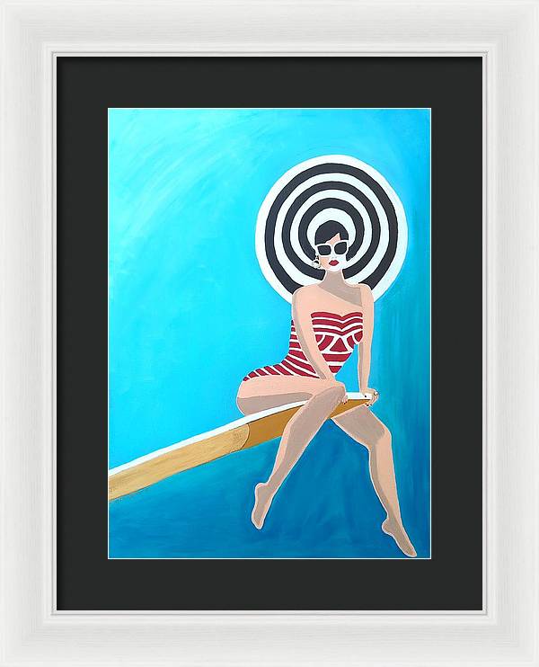 On the Edge - Framed Print