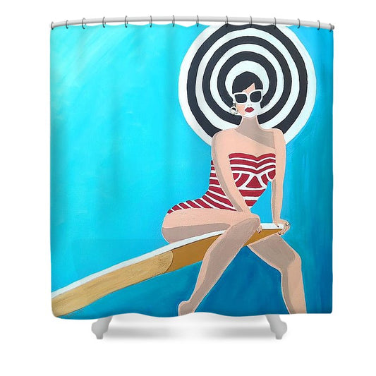 On the Edge - Shower Curtain