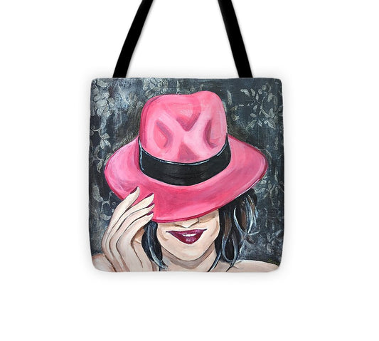 Pink Hat Suzanne. - Tote Bag