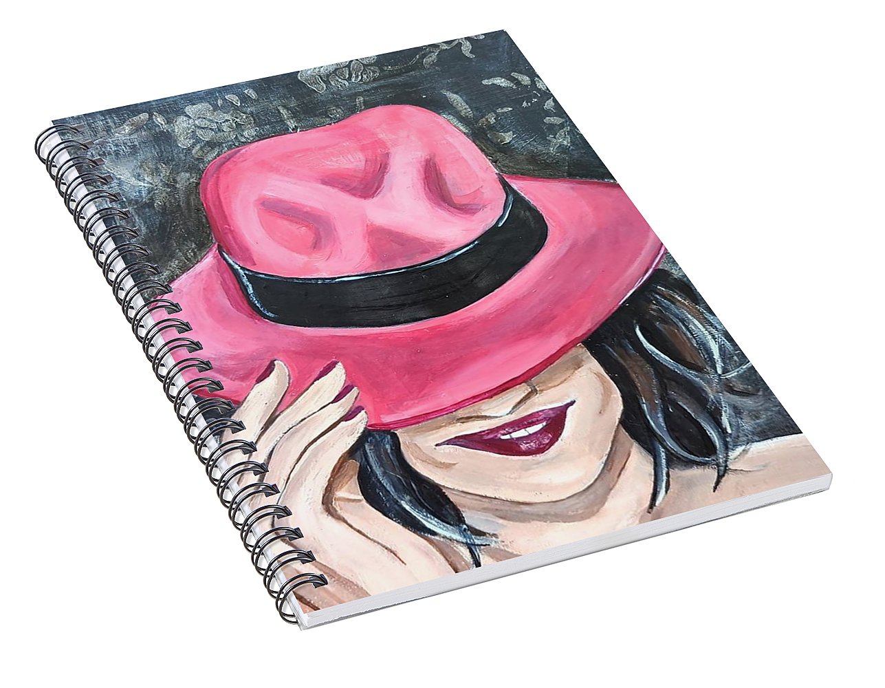 Pink Hat Suzanne. - Spiral Notebook