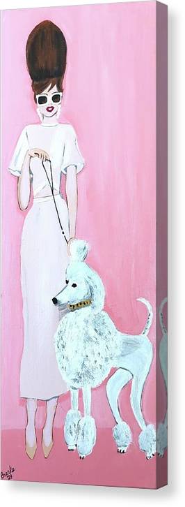 Pretty Poodle Dog - Canvas Print