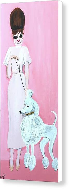 Pretty Poodle Dog - Canvas Print