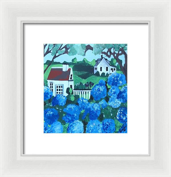 Purple Hydrenga - Framed Print