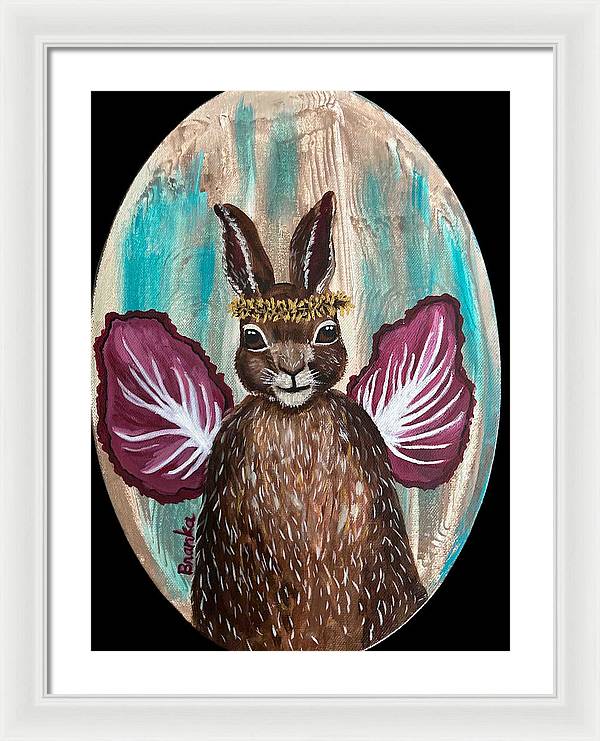 Radicchio Rabbit - Framed Print