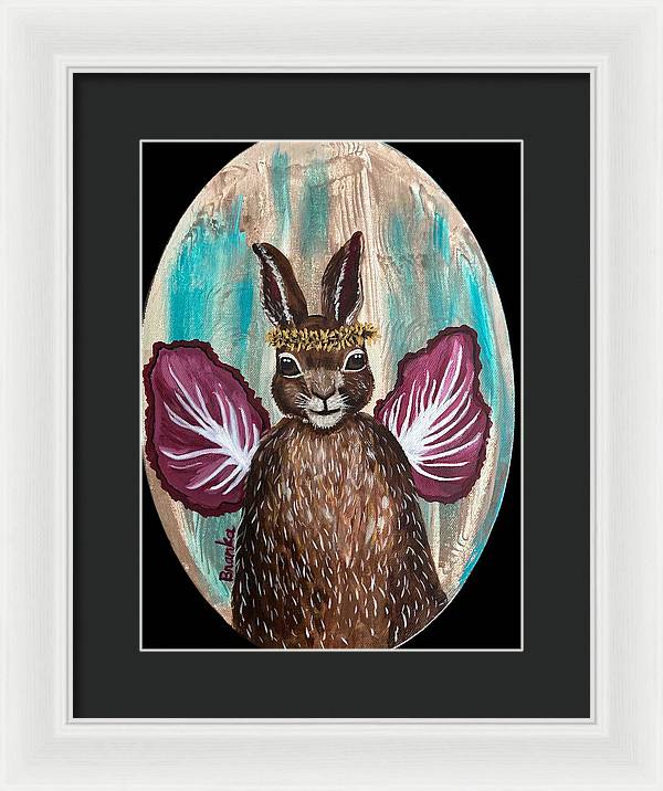 Radicchio Rabbit - Framed Print