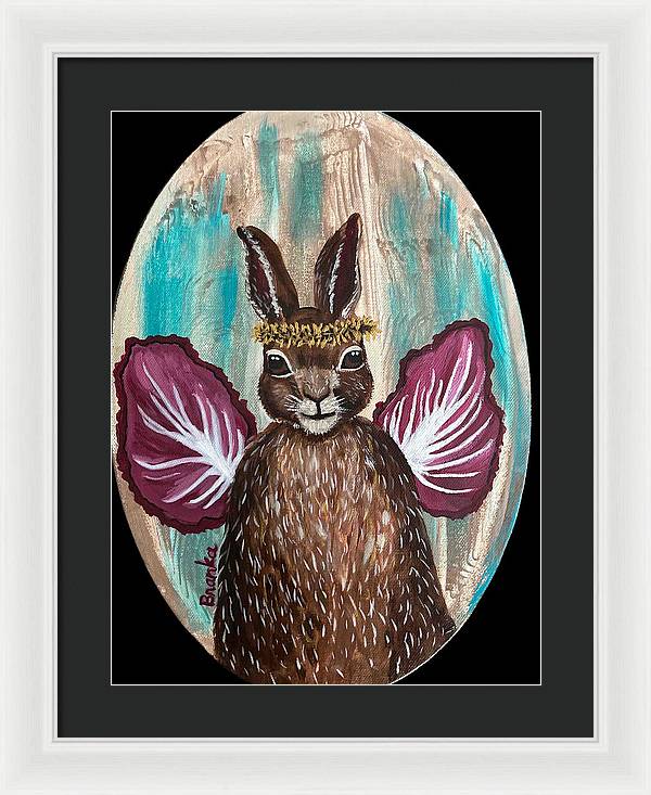 Radicchio Rabbit - Framed Print