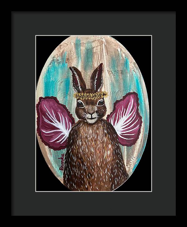 Radicchio Rabbit - Framed Print