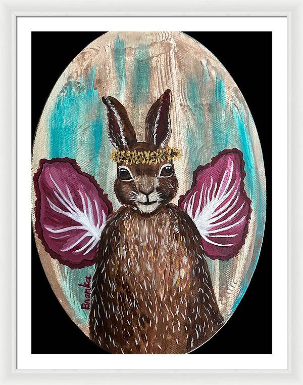 Radicchio Rabbit - Framed Print